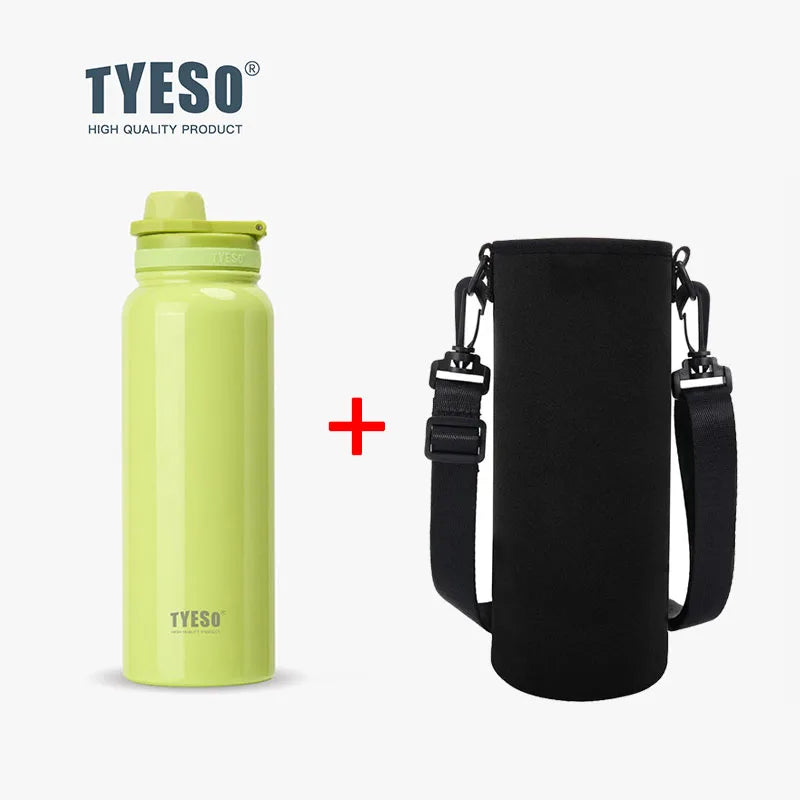 Tyeso Stainless Steel Thermal Water Bottle Portable Tumbler Sport Vacuum Flask Keeps Cold and Heat Thermal Mug Car Insulated Cup Econic Blanks