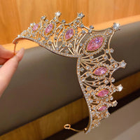 1 large crown fashionable temperament crown headband sweet wind hair accessory suitable for performances and birthdays Quick Pick Grocers