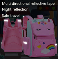 Kid Backpack for Girl Unicorn Children Bookbag Rainbow Eyes School Bag Teen Girl Backpack for Traveling Waterproof Mochilas Purest Peak