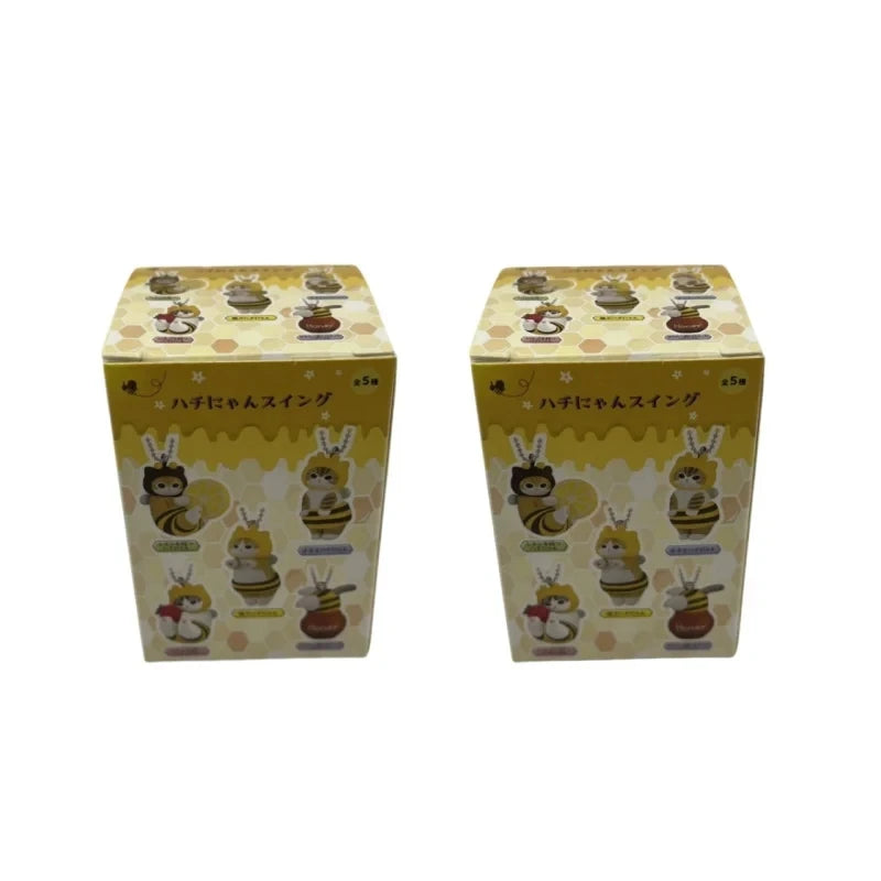 New Mofusand Bee Shaped Blind Box Twisted Egg Bee Cat Anime Figure Ornament Cute Doll Handmade Model Decor Toy Kid Birthday Gift Econic Blanks