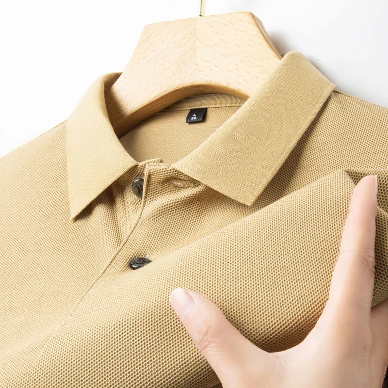 Men's 100% Cotton Polo Shirt - Summer Casual Breathable Tee,19 Colors,Ideal for Golf and Sports,Business Casual,Silk-Like Finish Quick Pick Grocers