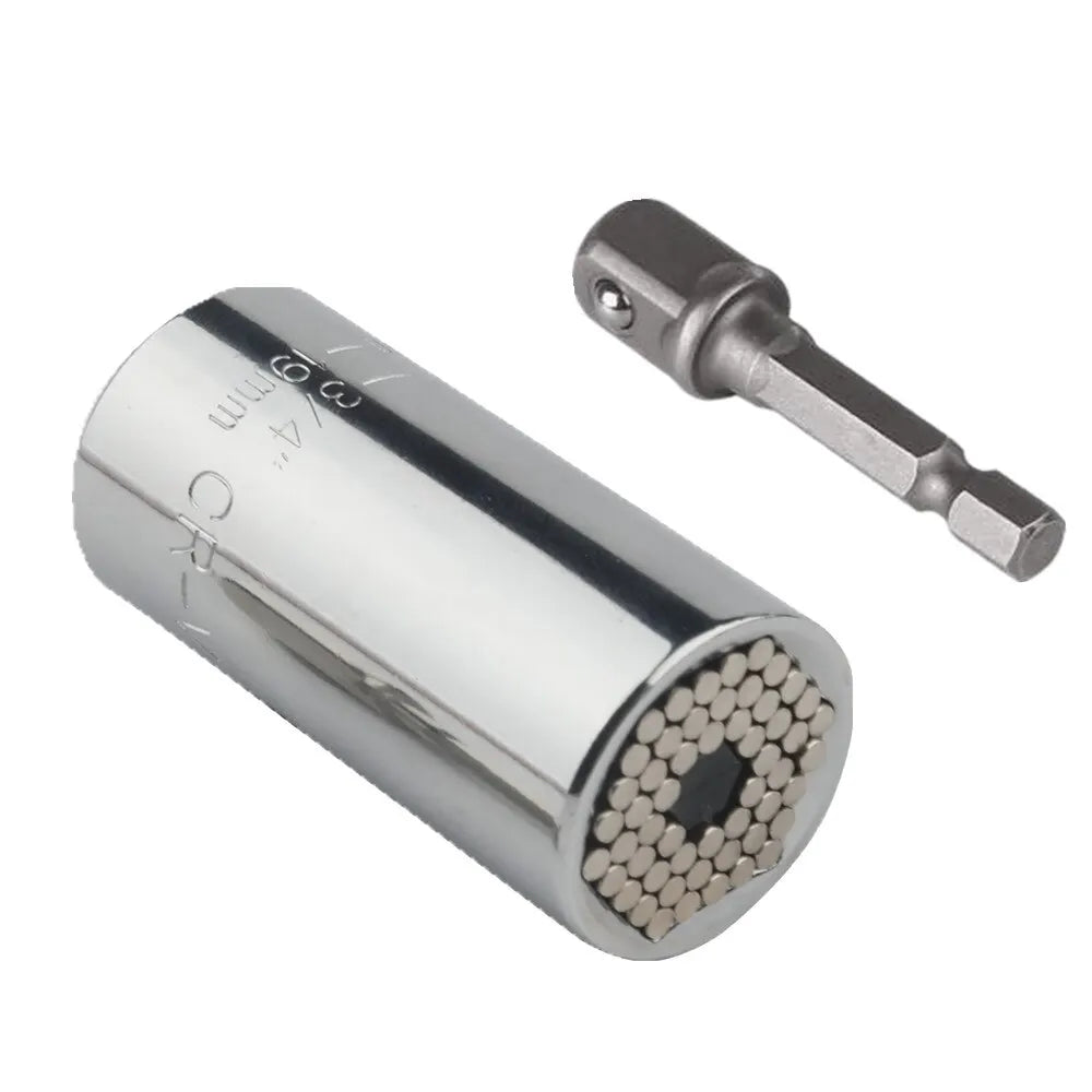 Multifunctional 7 to 19mm Magic Socket Multi Purpose Wrench Extension Rod Electric Hand Drill Screw Tool Set Quick Pick Grocers