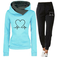 Woman Tracksuit Two Piece Set Winter Warm Hoodies+Pants Pullovers Sweatshirts Female Jogging Woman Clothing Sports Suit Outfits Quick Pick Grocers