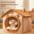 All Season Dog House Style Bed - Removable Washable Pet Bed for Small Dogs Teddy Winter Warm Cat Dog House Quick Pick Grocers