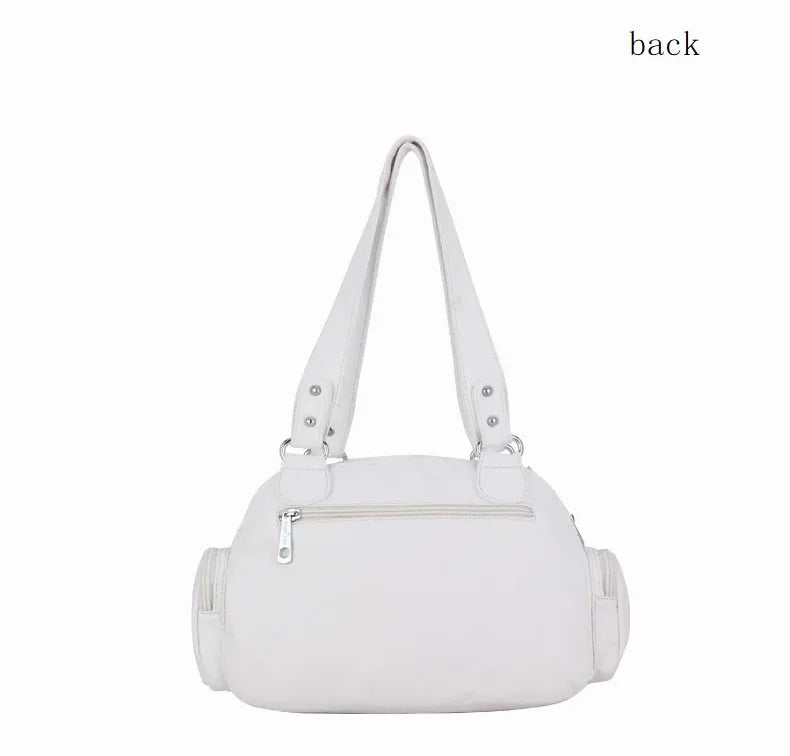 Vintage Women Handbags Satchel Top-handle Handbag PU Shoulder Bag Dumpling Pack Give Gifts Shoulder Bags Phone Money Pack Quick Pick Grocers