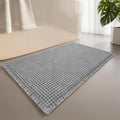 Waffle Bathroom Rugs Soft Non Slip Machine Washable Super Absorbent Bath Mats with Tassels for Bathroom Floor Tub Beside Decor Quick Pick Grocers