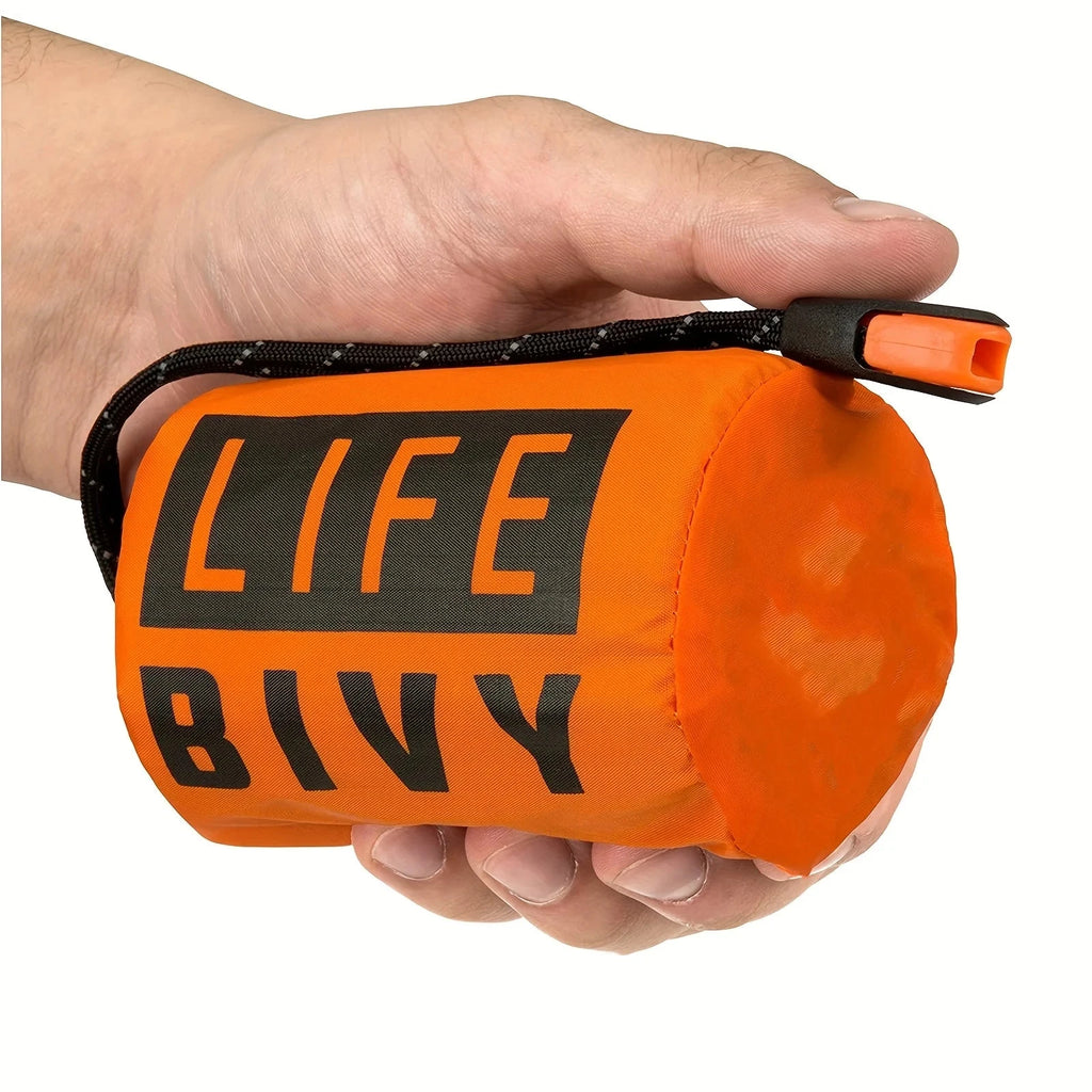 Portable Waterproof Emergency Survival Sleeping Bag Outdoor Edc Camping Gear Thermal Sack First Aid Rescue Kit Mylar Blanket Econic Blanks