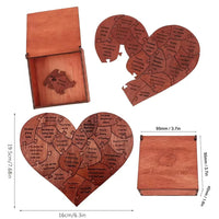 20 Reasons Why I Love You Puzzle Engraved Love Gift Home Decor Sentimental Gifts Personalized Mother's Day Valentine Day Gift Quick Pick Grocers