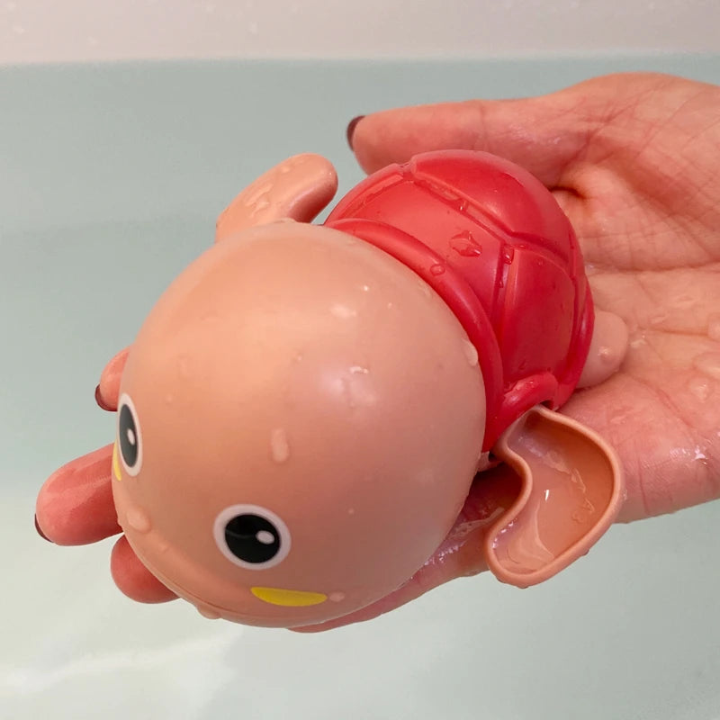 Baby Bath Toys Bathing Cute Swimming Turtle Whale Pool Beach Classic Chain Clockwork Water Toy For Kids Water Playing Toys Quick Pick Grocers
