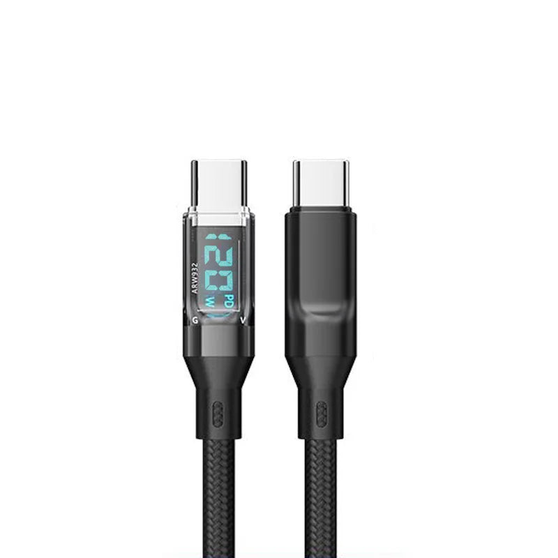 OOZCC LCD Watt Display Cable, Max 120W Super Fast Charging USB Type C Cable Data Transfer, USB A to Lightning for IPhone14 Pro Quick Pick Grocers