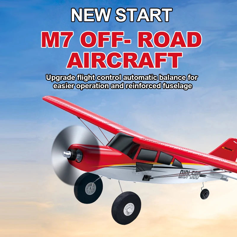 M7 Moore Off-road Aircraft Qidi560 RC Plane EPP 4CH Remote Control Brushless Airplane with LED light Model Toys for Children Econic Blanks