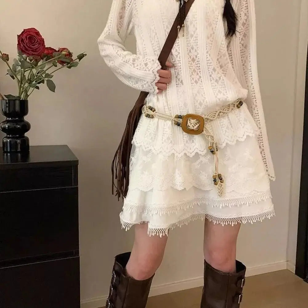 New Butterfly Tassel Waist Chain Y2K Trendy Bohemian Belt Summer Beach Accessories Vintage Flower Bohemian Belt Quick Pick Grocers