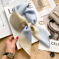 2025 New Fashion 70X70cmPrinted Women's Scarf Pashmina Silk Scarf Square Shawl Decorative Headband Neck Luxury Design Bandana Quick Pick Grocers