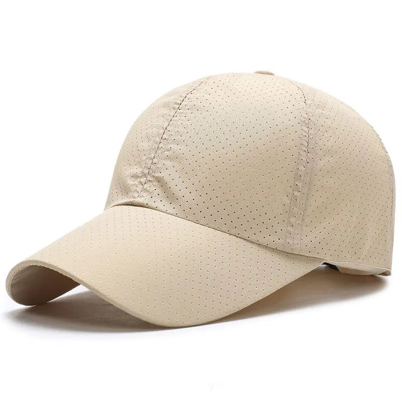 Hat Men Spring Summer Solid Color Mesh Cap Baseball Cap Women Autumn Korean Edition Sunscreen Hat Mesh Breathable Peaked Cap Quick Pick Grocers