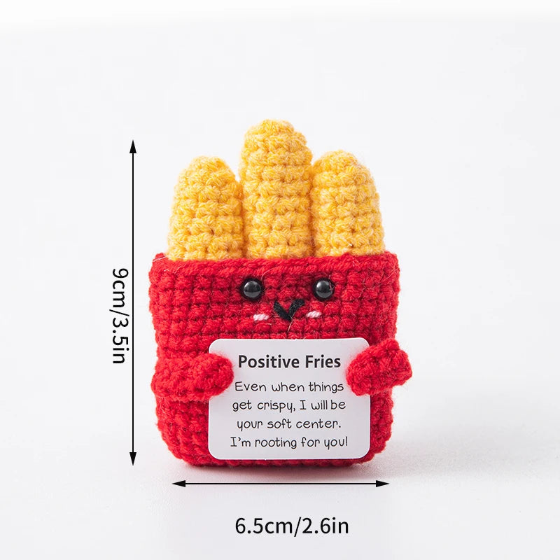 Crochet Positive Energy Doll Pocket Hug Mother's Day Gifts 2026 Handmade Knitted Ornament Handmade Crochet Doll Graduation Gifts Quick Pick Grocers