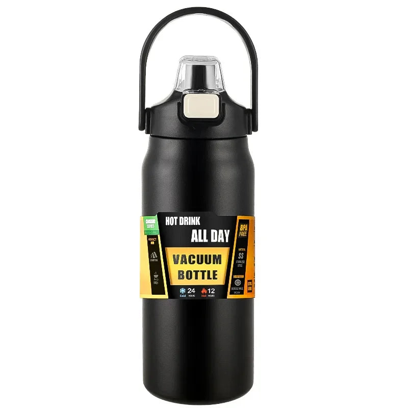 Outdoor Thermos Portable 304 Stainless Steel Thermal Mug Tumbler Vacuum Flasks Cold and Hot Sports Water Bottle with Straw Econic Blanks