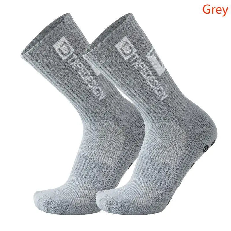 TAPEDESIGN New Anti Slip Football Socks  Soccer Sport Cycling Sport Socks For Kids and Adult Quick Pick Grocers