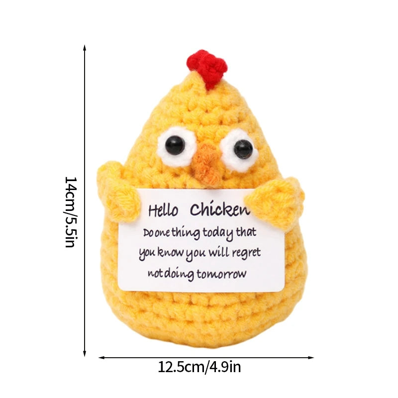 Crochet Positive Energy Doll Pocket Hug Mother's Day Gifts 2026 Handmade Knitted Ornament Handmade Crochet Doll Graduation Gifts Quick Pick Grocers