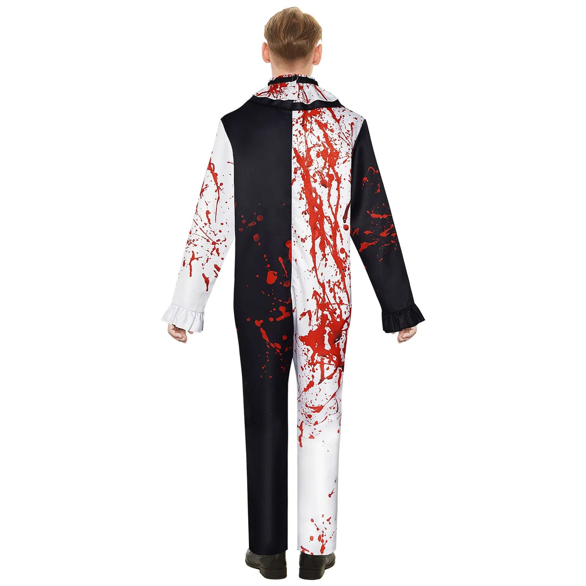Men Halloween Costumes Art The Clown Cosplay Costume Movie Terrifierr 2 Bloody Jumpsuit Male Jumpsuit Horror Outfits Quick Pick Grocers