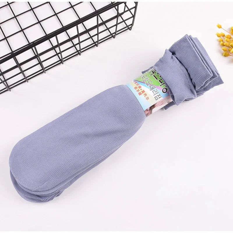 Men Ice Silk Socks Summer Spring Ultra-thin Socks Solid Business Socks Breathable Soft Socks Ankle Bamboo Fiber Socks Quick Pick Grocers