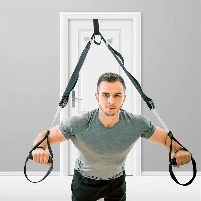 1/2pcs Elastic Resistance Door Anchor Holder Bands Tube Doorway Sport Fitness Equipment for Effective Working-out Accessories Quick Pick Grocers