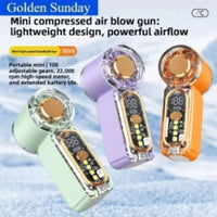 High Velocity Portable USB Charging Hand Fan Mini Powerful Pocket Fan With Strong Airflow For Summer Camping Sports Beach Travel Quick Pick Grocers