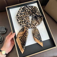 Bohemian Style Print Luxury Brand Silk Square Scarf Women Satin Shawls Neckerchief Wrap Scarves Bandana Hair Hjiab Floral Quick Pick Grocers