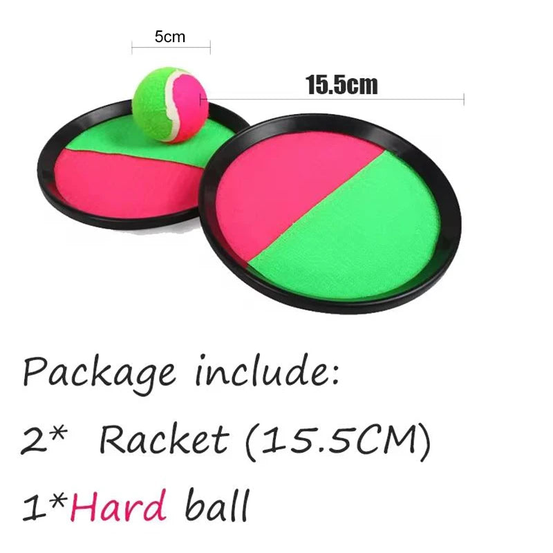 Children Sports Toys Toss & Catch Ball Sticky Balls Summer Outdoor Beach Toy Multiplayer Game Parent-child Interaction Gifts TMZ Quick Pick Grocers