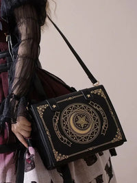 Y2K Korean Gothic Square Black Shoulder Bag Harajuku Vintage Aesthetic Purses Luxury Designer Handbags Messenger Tote Bags Women Quick Pick Grocers