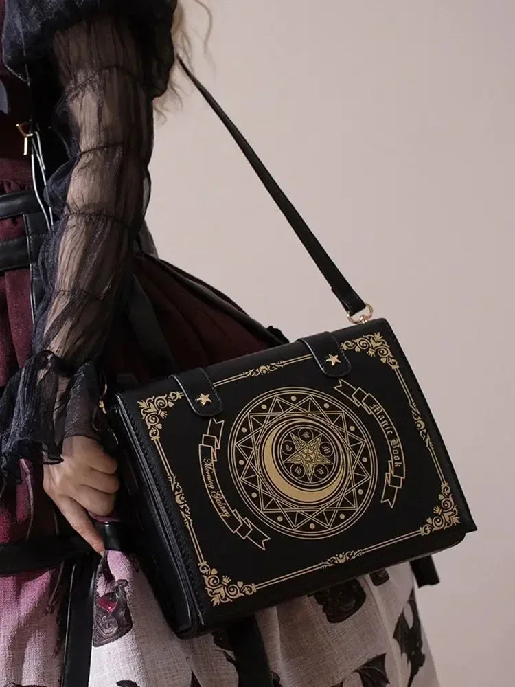 Y2K Korean Gothic Square Black Shoulder Bag Harajuku Vintage Aesthetic Purses Luxury Designer Handbags Messenger Tote Bags Women Quick Pick Grocers