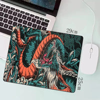 Japanese Dragon Large Gaming Mousepad Keyboard Gamer Mouse Pad on The Table Speed Desk Mat Anime Mouse Mats ，Dragon pattern Quick Pick Grocers
