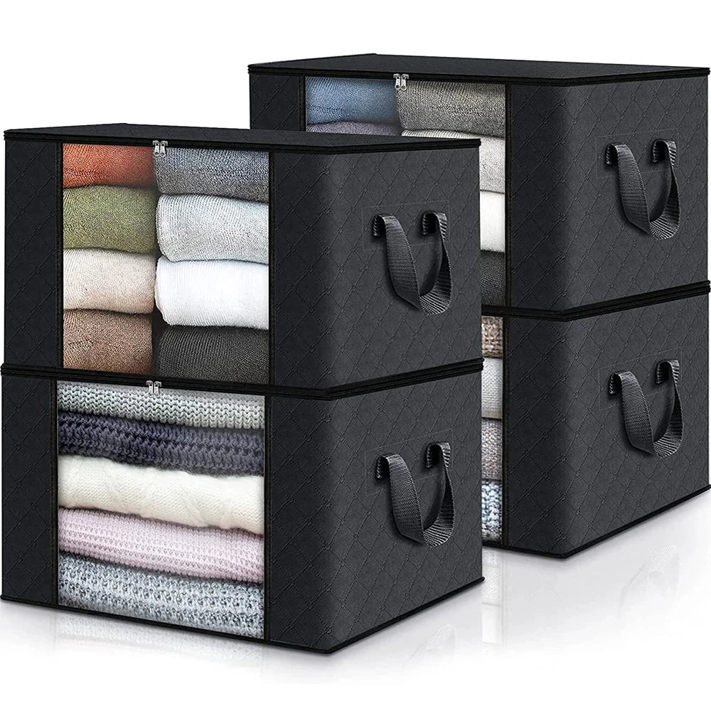 Large Capacity Clothes Storage Bag Foldable Blanket Storage Containers for Organizing Bedroom Closet Econic Blanks