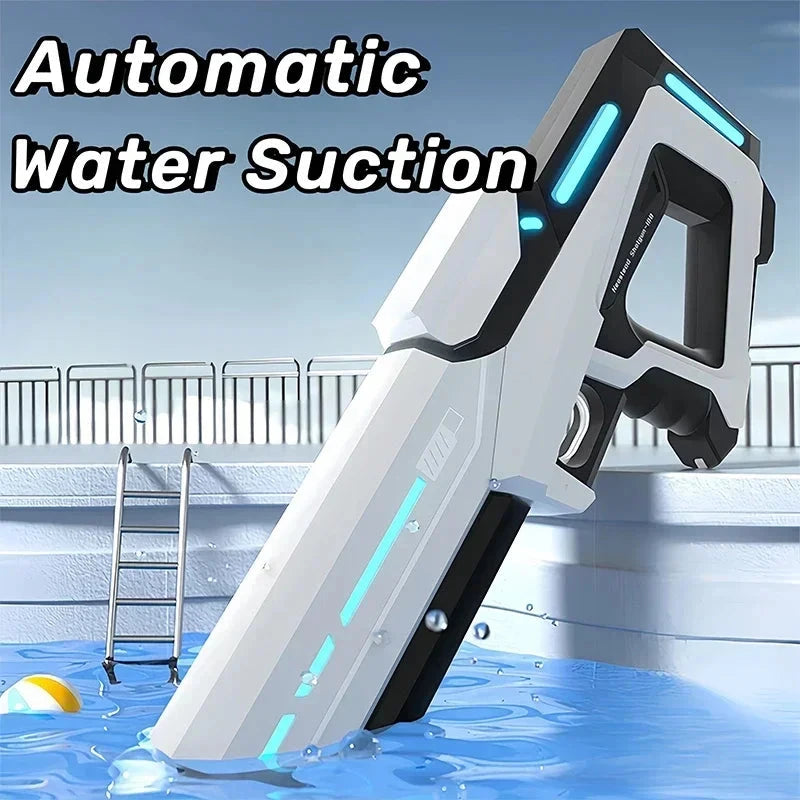 Electric Automatic Water Storage Gun Toys Portable Children Summer Beach Outdoor Fight Fantasy Spray Gun Toys Boy Kid Adult Game Econic Blanks