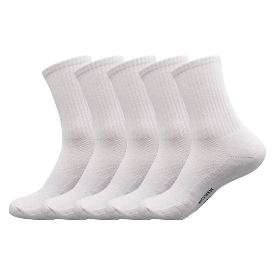 5/10/20 Pairs New Cool Men Black White Warm Socks Set Autumn Winter Male Solid Color Sport Short Socks For Men Dropshipping Quick Pick Grocers