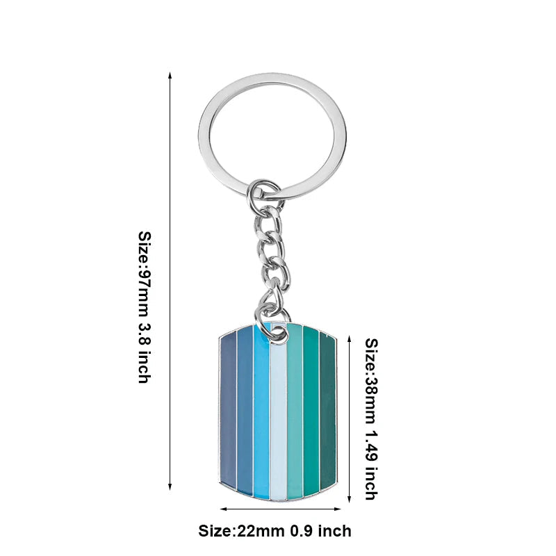 Progress Transgender Rainbow Pansexual pride Genderqueer pride Asexual Metal Key Ring Key Chain For Women Jewelry Quick Pick Grocers