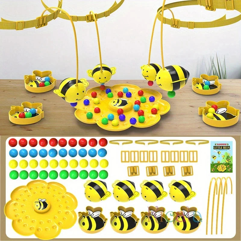 Little Bumblebee Multifunctional Board Game Puzzle Fishing Toys Interactive Educational Toys For Kids Christmas Gift Family Game Econic Blanks