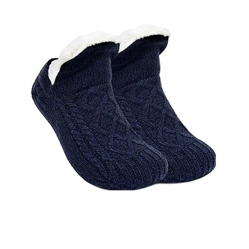 Super Warm Winter Non-slip Floor Socks Women Men Snow Socks Sleep Carpet Socks Slippers Socks Women Velvet Boot Unsiex Home Wear Quick Pick Grocers