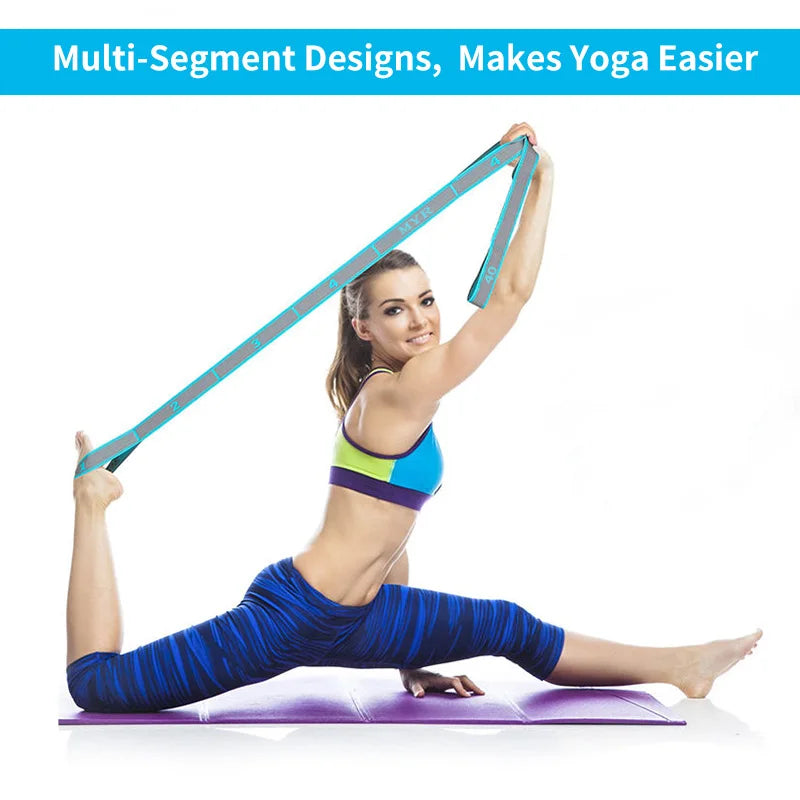 Elastic Yoga Stretching Strap with Loops, Stretch Strap for Ballet, Leg, Body, Stretch Band for Yoga, Dance, Pilates, Gymnastics Quick Pick Grocers