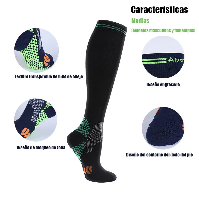 1/3 Pairs Dropship Compression Socks Varicose Veins 20-30 Mmhg Men Women Socks For Running Cycling,Football Soccer Stockings Quick Pick Grocers
