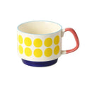 300ml Japanese Flower Coffee Mug Set Retro Ceramic Milk Oats Mug Office Water Handgrip Cup Kitchen Party Drinkware Set Quick Pick Grocers