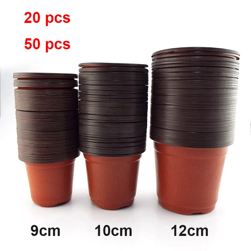 Flower Pot Plastic Grow Box Fall Resistant Tray For Home Garden Plants Nursery Cup Transplant Flower Plant Pots E2 Quick Pick Grocers