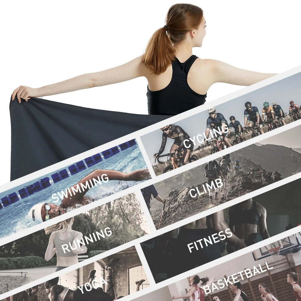 Microfiber Towel Quick Dry Towel Travel Towel Sports Towel Beach Towel Sandproof Soft Light Towel For Swim, Yoga, Gym Econic Blanks