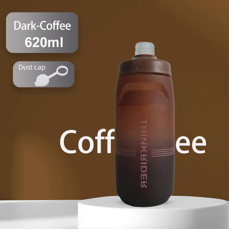 ThinkRider 620ml/750ml Bicycle Bottle MTB Road Bike Water Bottle Outdoor Sports Plastic Portable Large Capacity Drink Cycling Quick Pick Grocers