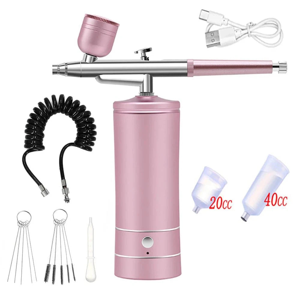 Airbrush Nail with Compressor Portable Air Brush with Compressor For Nails Art Cake Painting Craft Airbrush Nail Art Compressor Econic Blanks
