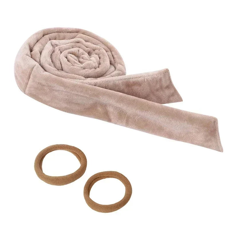 Heatless Curling Rod Headband No Heat Hair Curlers Silk Ribbon