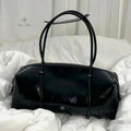 Y2K Women's Bag Large Capacity Boston Pillow Handbag Spicy Girl Fashion Motorcycle Shoulder Bags Vintage Large Capacity Tote Bag Quick Pick Grocers