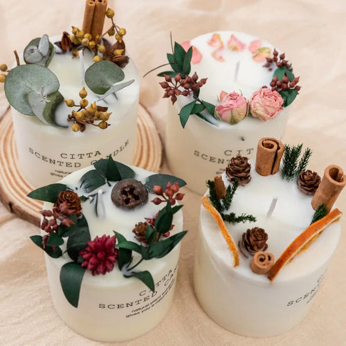 10cm Soy Wax Scented Candle Romantic Pillar Candle Home Fragrance Decor Wedding Holiday Gift Body Relax Stress Relief Candles Econic Blanks