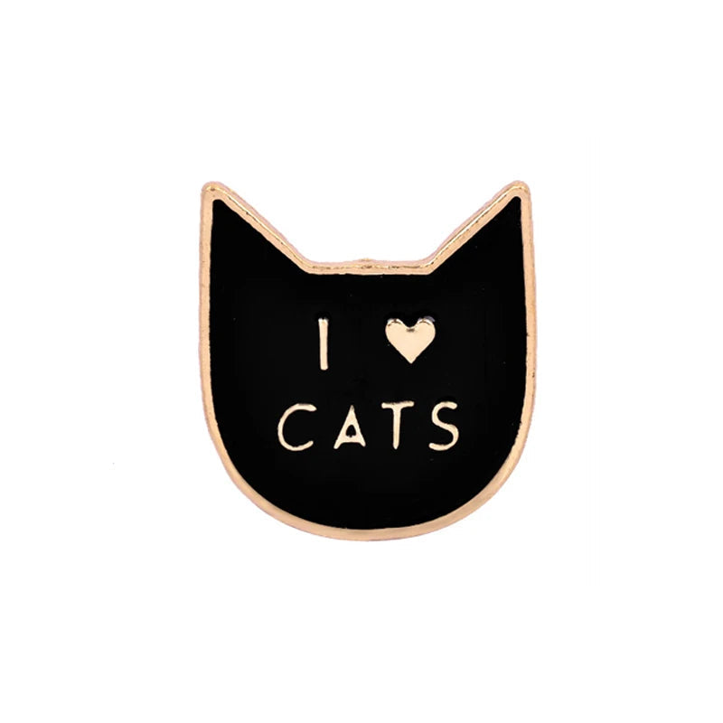 20 Styles Cute Cats collection Enamel Pins Dried Fish Bag Brooch Cartoon Animal Badges Denim Lapel Jewelry Gift for Kids Friends Quick Pick Grocers