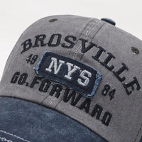 Four Seasons Men's Baseball Cap Casual Wash Embroidered Cap Curved Brim Bowler Sun Hat Official Website Quick Pick Grocers