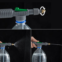 High Pressure Air Pump Manual Sprayer Adjustable Drink Bottle Spray Head Nozzle Garden Watering Tool Sprayer Agriculture Tools Quick Pick Grocers